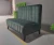 Import Restaurant sofa green velvet booth seating custom make Long bench wood legs restaurant furniture sets from China