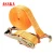 Import Retractable Ratchet Tie Down Straps High Quality 2t 4t 20t Web Slings with Double J Hook Flat Eye Yellow from China