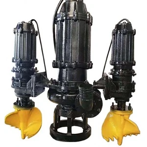 River dredging project sand mud weed submersible slurry suction pump