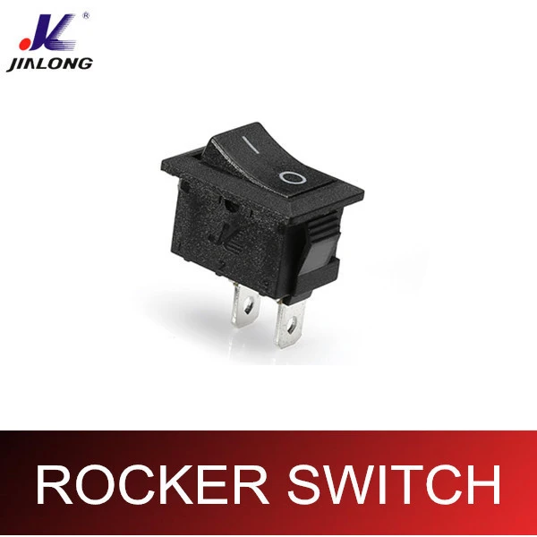 Rocker Switch 2 pin Black White Series Color JL-KCD1-101A