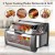 Import Rotisserie Toaster Oven Grill Countertop Kebab Electric Cooker Rotating Roaster Baking Machine Stainless Steel Kebob Skew from China