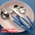 Import Royal Matte Gold&black stainless steel Spoon Fork Knife cutlery/flatware/silverware/tableware sets from China