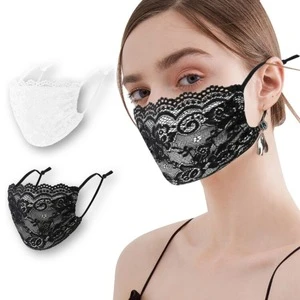 RTS factory production new cross-border fashion mask summer lace mask in stock