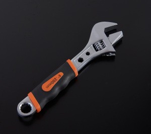Rubber anti slip grip 12&quot; adjustable wrench multitool