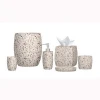 Ruby Terrazzo Sandstone Effect & Elliptical Shape Polyresin bathroom accessories set