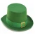 Import Saint Patrick Day party wholesale green top hat with mustache from China
