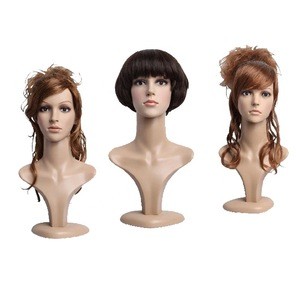 sales promotion female plastic mannequin head makue up