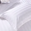 sateen bed sheet duvet cover,cotton pillow case,3cm stripe satin bedding set