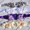 satin flower belt for kids girls women fashion belt accessories handmade luxury belt