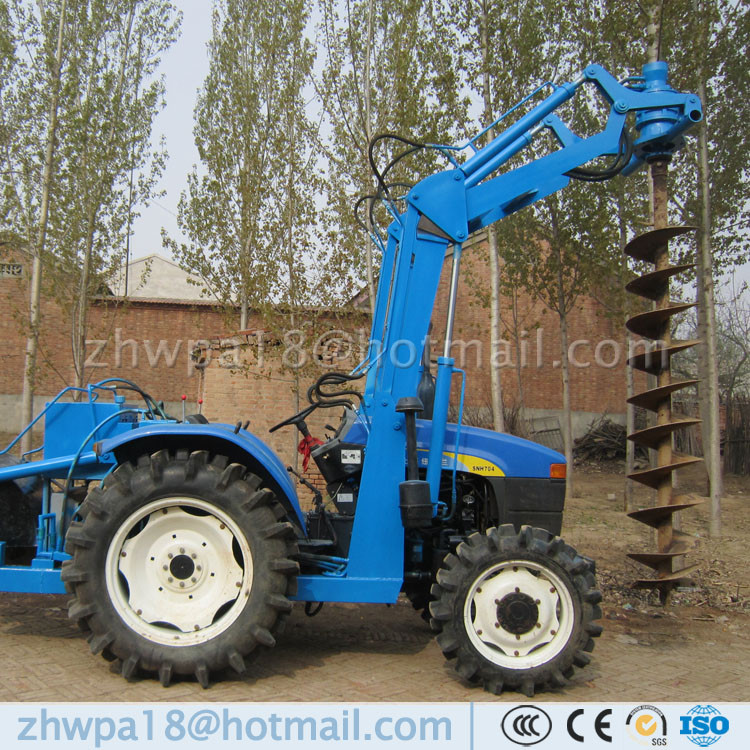 screw piles machine for digging hole