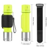 Scuba Diving Flashlight  Dive Torch IPX8 Waterproof Snorkeling Underwater LED Submarine Light Flash Light for Underwater Sports