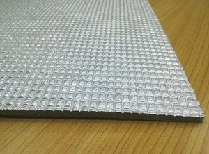 Self adhesive clad aluminum fireproof acoustic foam heat insulation material