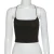 Import Sexy Solid Color Black Cropped Camisole For Women Spaghetti Strap Tank Top from China