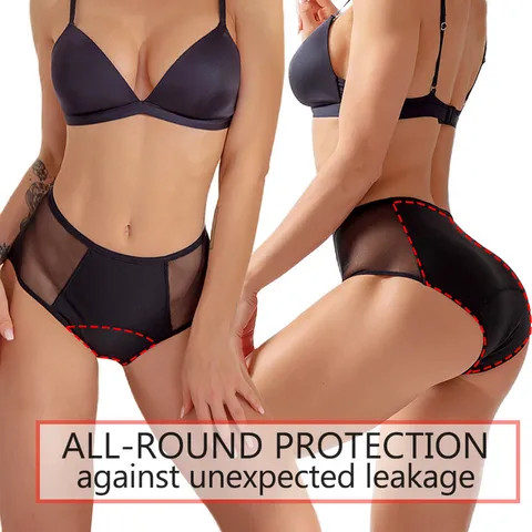 Buy Sexy Women Hot Panties 4 Layer Leakproof Menstrual Panties from