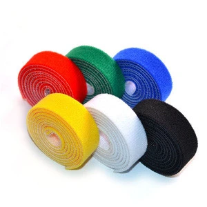 SGS approved adhesive cable tie nylon hook and loop tape