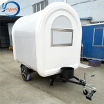 shanghai food cart kitchen mobile food cart with big whee hamburger fast food restaurant CE