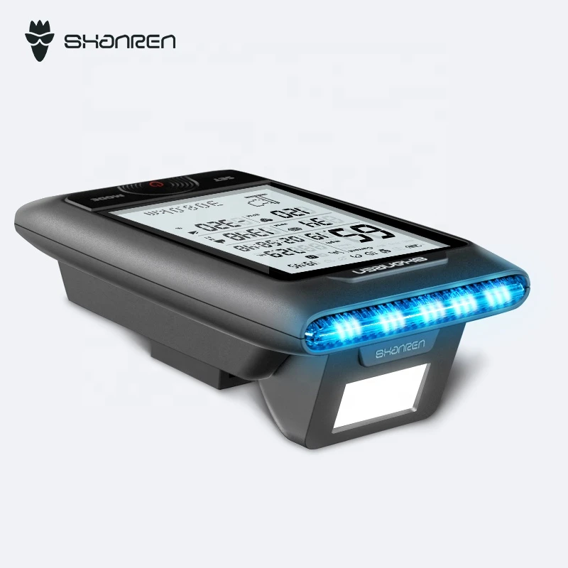 Shanren Smart Light Integrated Bike Computer with ANT+ for Night Cycling  GPS Bike Computer