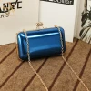 Shengnuo Manufacturer Wholesale Price White Gold Clutch Evening Bag For Girl