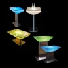 Shenshar Night Club LED Cocktail Coffee Table RGB 16 Colors Change Outdoor Light Up LED Metals Bar Table