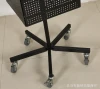 Shop fitting wholesales powder four side metal display rack with wheels