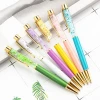 Shuhao brand new design candy color fancy cute floating liquid moveable glitters pen promotion cosmetic gifts ball pens