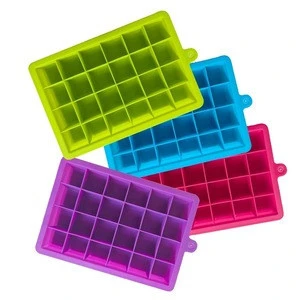 Silicone ice grid mold 24 gauge ice cream tool mini ice tray with cover