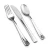 Import Silver plated Plastic Silverware Set  Disposable Flatware Heavy Duty Silverware for Party  Disposable Elegant Plastic Cutlery from China