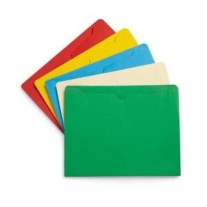 Simple Design Durable Folder Set A4 Size Kraft Paper File Folder File Jacket