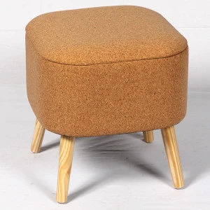 Simple modern design living room furniture ottoman seating stool with storage