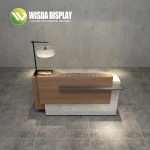 Simple Shop Counter Design Store Wooden Multi-Functional Fashionable Stand Bill Counters wisda display