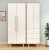 Import Simple style modern economy wardrobe solid wood panel bedroom wardrobe from China