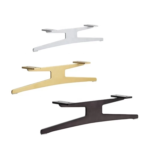 Simple table leg foot base customization meeting negotiation Nordic dressing table iron support round light luxury desk bracket