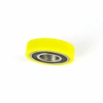 single row polyurethane rubber coated deep groove ball bearing 6006 for suitcase wheel