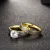 Import SJTGR041 Luxury Jewelry Set Titanium Steel Yellow Gold Plating Women Prong Setting Cubic Zirconia Women Wedding Ring Set from China