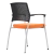 Import SL-1637 High density and high elastic sponge Black plastic back and armrest reception guest chair from China