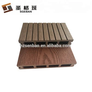 slip proof wood plastic decking hollow wpc engineered flooring for outdoor