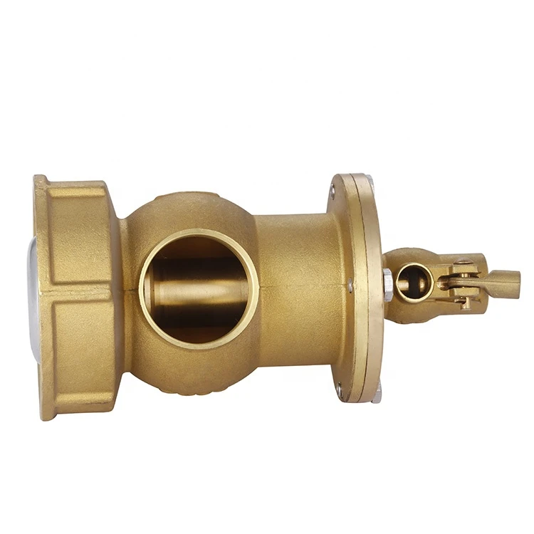 Small hole hydraulic brass float valve with stainless steel ball