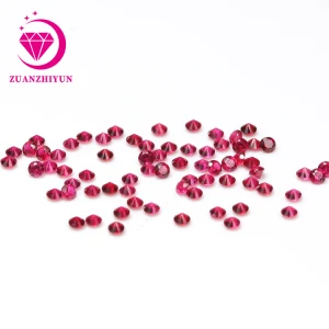 Small Natural Gemstones Brilliant Cut Round 1.0mm To 3.0mm Natural Ruby Gemstone Loose Ruby Gems Wholesale