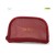 small zip closure red clear transparent mesh cosmetic bag for packaging