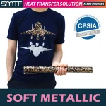 SMTF_Heat Transfer vinyl Soft Metallic (hot stamping foil with hotmelt) made in Korea for garment