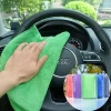 Solid color super absorbent wash microfiber car cleaning towel