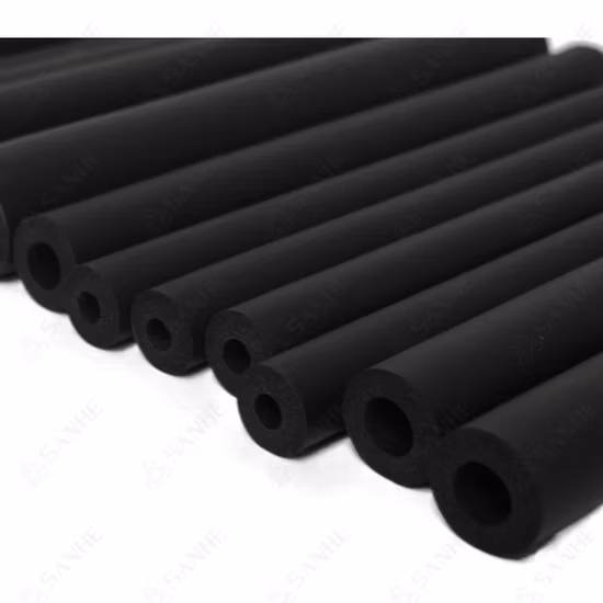 Black Rubber Thermal Insulation HVAC Foam Tube for Refrigeration Copper Pipe Sh-1-1/4