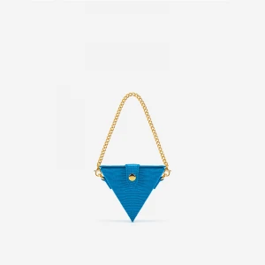 Special shape new style lady bag solid color small and exquisite popular chain triangle shape handbag