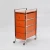Import Stable 4 Tier White Wood Drawer Trolley Push Cart from Taiwan