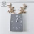 Import Staghorn clock creative wooden wall table decoration table Nordic wind quiet clock real wood simplicity wall clock from China