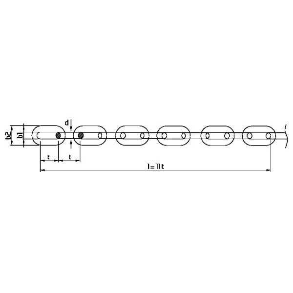 Stainless Steel DIN764 DIN766 Link Chain