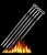Import Stainless Steel Flat Meat Skewer for Grilling with Round Hoop from China
