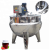 Import stainless steel industry kettle inox Food Processing Application commercial steam jacketed kettle with high shear mixer from China