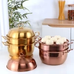 Stainless Steel Multilayer Food Cooking Steam Pot Professional Dumpling Cooking Steamer