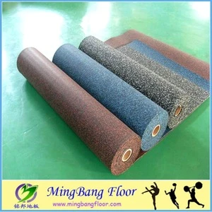 Standard rubber cork gasket rubber cork roll rubber flooring in rolls for fitness center